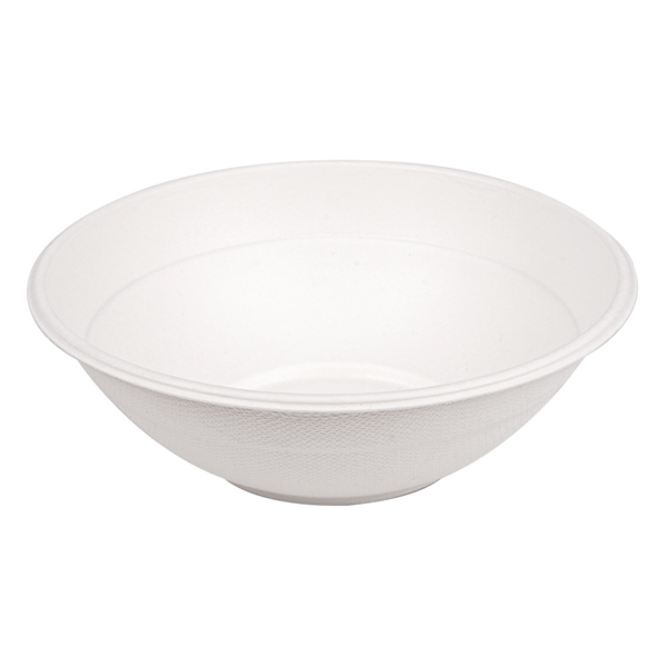 [251.62] Boles 'Bionic' 950 Ml Ø 19,6X6,5 Cm Blanco Bagazo (400 Unid.)