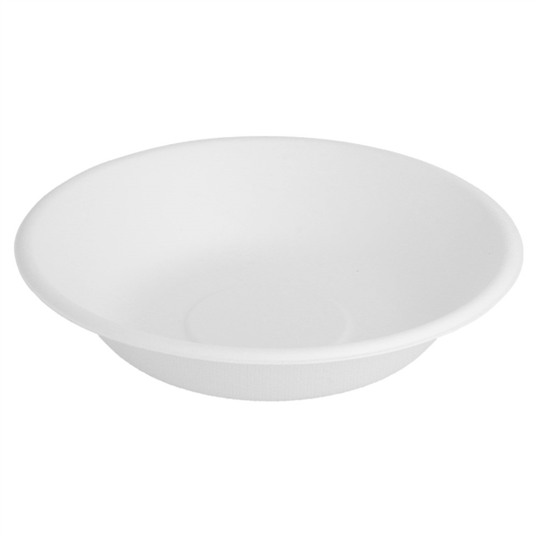 Platos Hondos 'Bionic' 460 Ml Ø 16X3,6 Cm Blanco Bagazo (1000 Unid.)