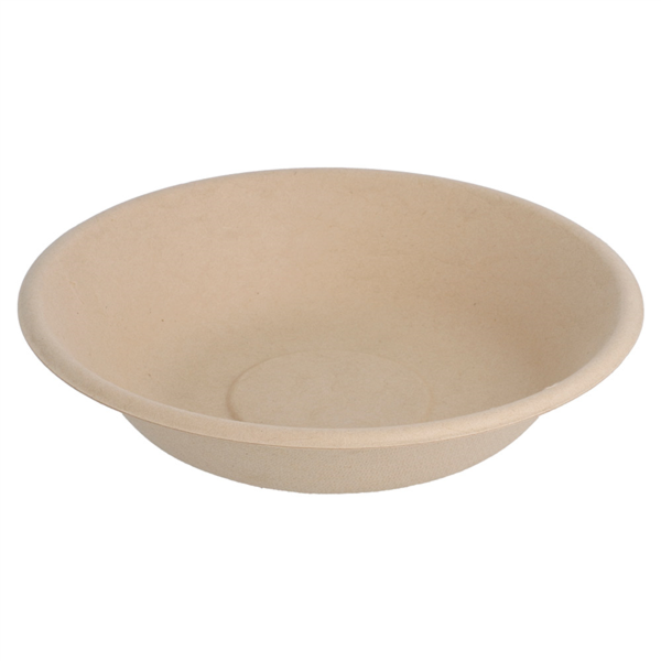PLATOS HONDOS 'BIONIC' 460 ML Ø 16x3,6 CM NATURAL BAGAZO (1000 UNID.)