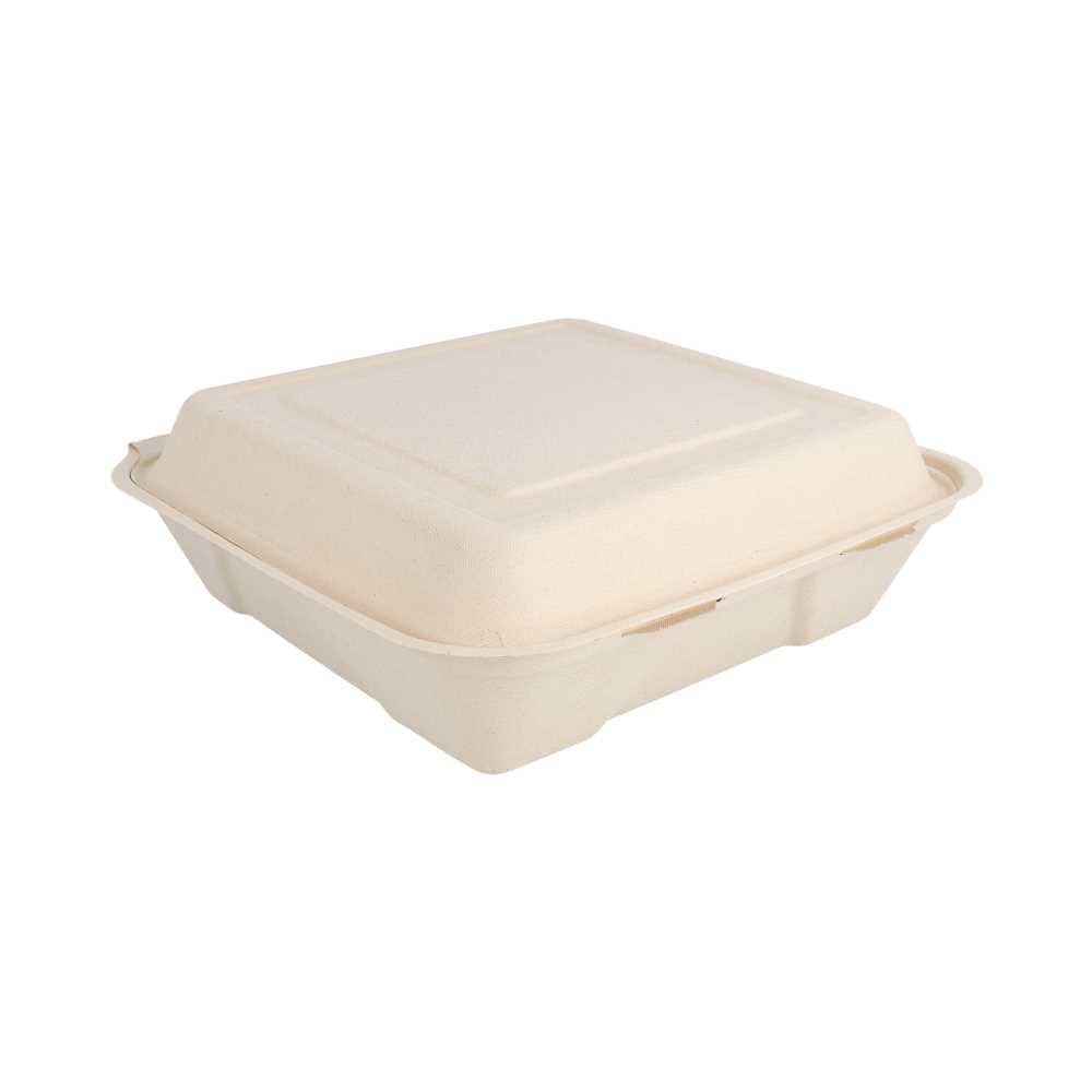 [150.44] Conchas "L" 'Bionic' 22,5X22,5X7,5 Cm Natural Bagazo (200 Unid.)