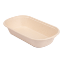 Lunch Boxes 1 Compart. 'Bionic' 850 Ml 23,5X13,1X4,6 Cm Natural Bagazo (500 Unid.)