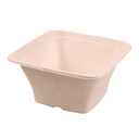BOLES CUADRADOS 'BIONIC' 1,2 L 18x18x9 CM NATURAL BAGAZO (400 UNID.)