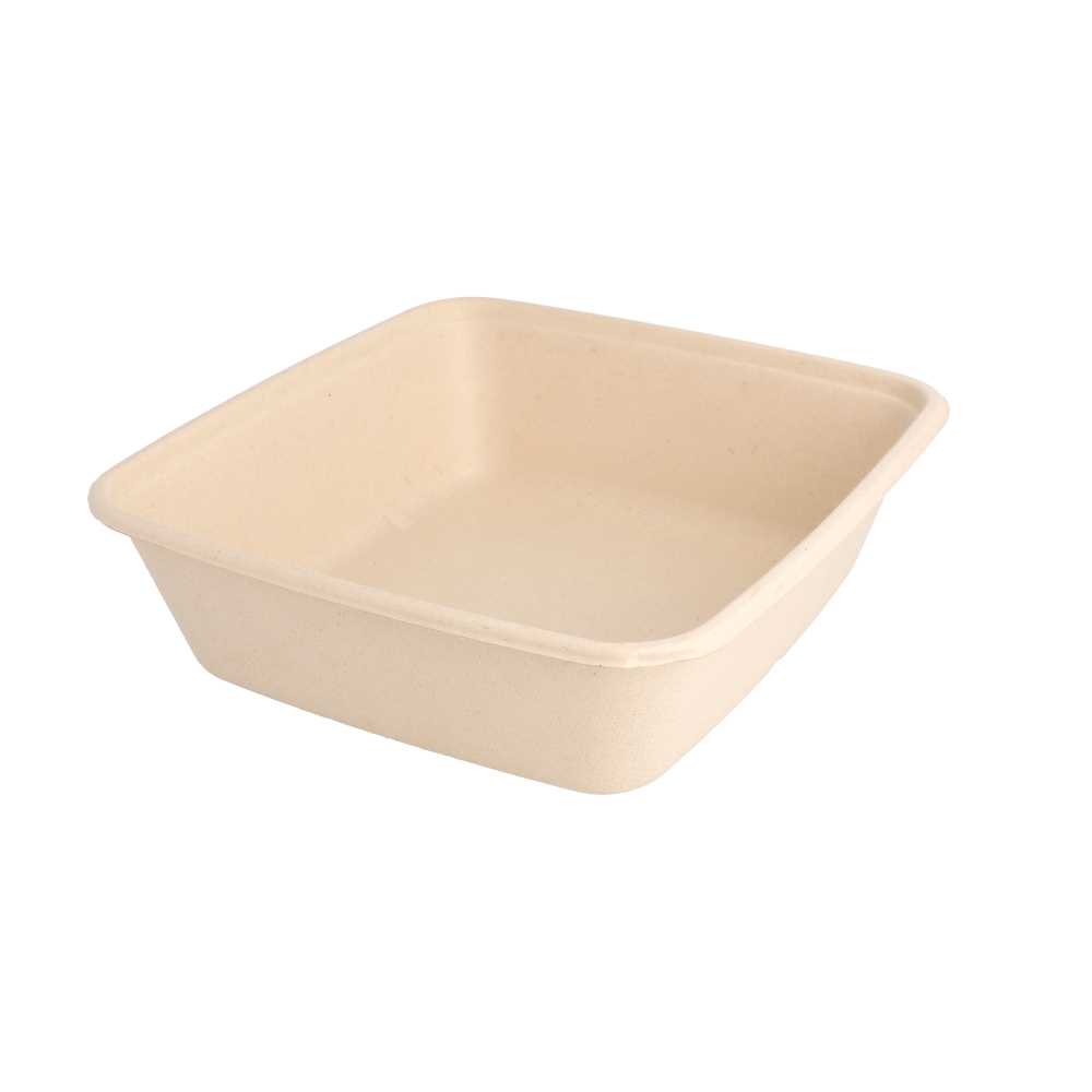 [250.05] Bandejas 'Bionic' 1250 Ml 20X18,5X5,5 Cm Natural Bagazo (400 Unid.)