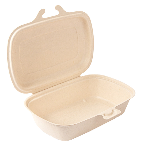 [253.95] Conchas 'Bionic' 900 Ml 22,4X14X6 Cm Natural Bagazo (400 Unid.)