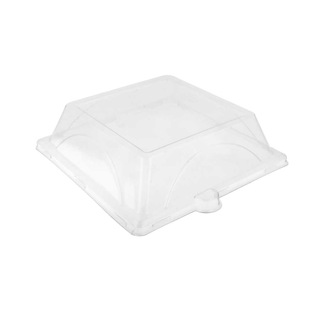 [215.93] Tapas Para Código 215.92 'Bionic' 20,7X20,7X4 Cm Transparente Pet (250 Unid.)