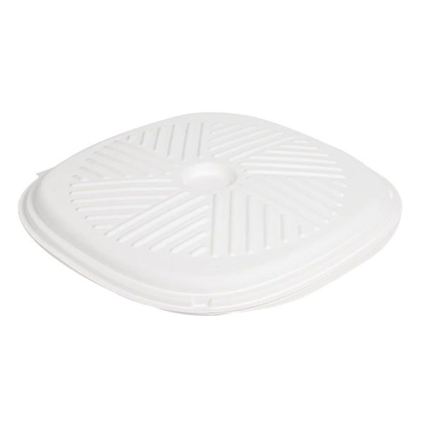 [233.09] Cajas Pizza 'Bionic' Ø35X2,8 Cm Blanco Bagazo (100 Unid.)