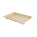 CAJAS SUSHI 'BIONIC' 18,5x13x1,5 CM NATURAL BAGAZO (800 UNID.)