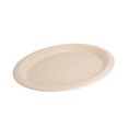 PLATOS OVALES 'BIONIC' 32x25,5x2,1 CM NATURAL BAGAZO (500 UNID.)
