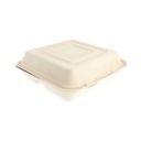 Conchas "L" 3 Compart. 'Bionic' 25X25X7,5 Cm Natural Bagazo (250 Unid.)