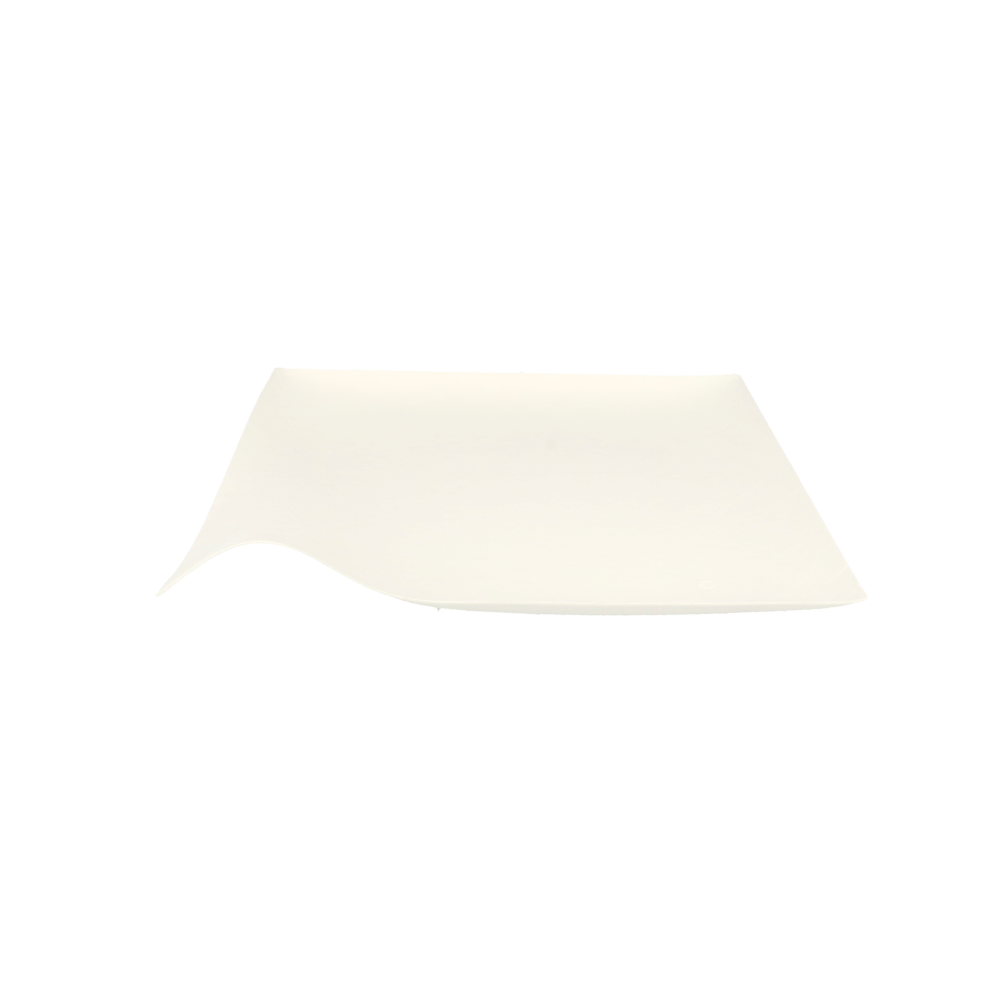 Platos Kaku Xl 'Bionic' 24,6X24,6X4 Cm Blanco Bagazo (100 Unid.)