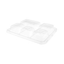 TAPAS PARA BANDEJAS 221.92 'BIONIC' 27x22x3,6 CM TRANSPARENTE PET (250 UNID.)
