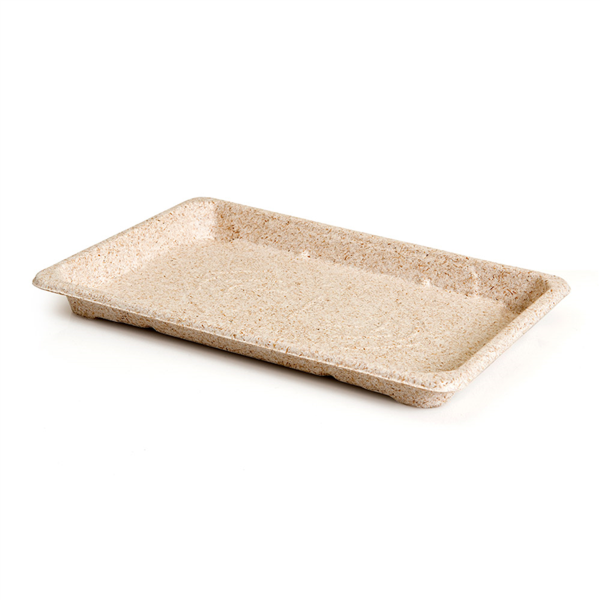 CAJAS SUSHI 'BIONIC' 23,5x15,5x2 CM NATURAL BAGAZO (800 UNID.)