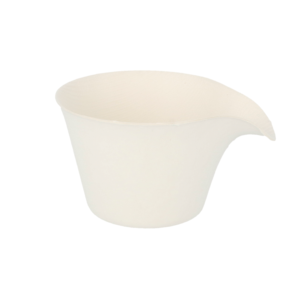 [209.92] Tazas De Café 'Bionic' 150 Ml Ø 8,9(10,7)X6 Cm Blanco Bagazo (200 Unid.)