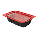 BANDEJAS MICROONDABLES COMIDA INDIVIDUAL 19,2x12,7x5 CM NEGRO PP (400 UNID.)