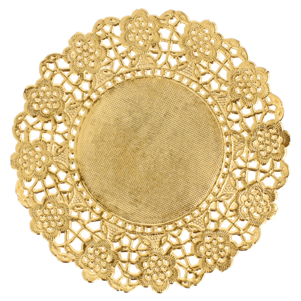 [305.03] Rodales Metalizados 40 G/M2 + 20 G/M2 Ø 12 Cm Dorado Litos Met. (100 Unid.)