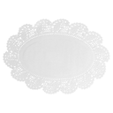 Blondas Ovales Caladas 53 G/M2 22X16 Cm Blanco Papel (250 Unid.)