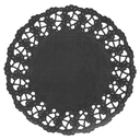 RODALES CALADOS 40 G/M2 Ø 11,5 CM NEGRO PAPEL (250 UNID.)