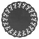RODALES CALADOS 40 G/M2 Ø 14 CM NEGRO PAPEL (250 UNID.)