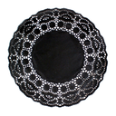RODALES CALADOS 40 G/M2 Ø 16,5 CM NEGRO PAPEL (250 UNID.)