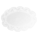 BLONDAS OVALES CALADAS 53 G/M2 35,7x26,5 CM BLANCO PAPEL (250 UNID.)