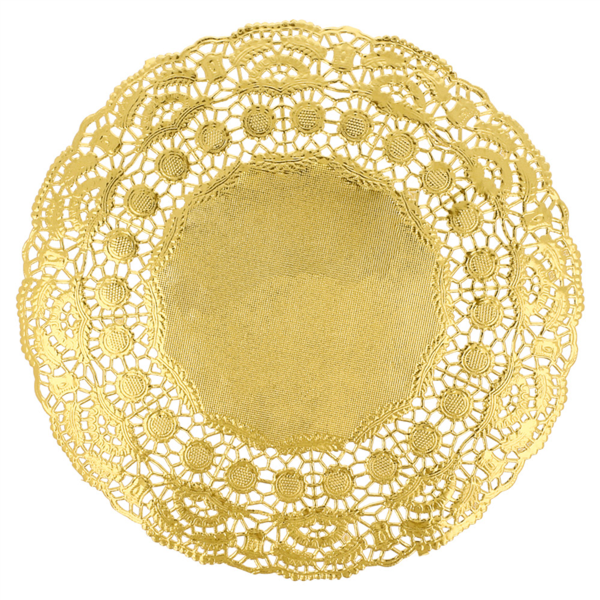 [305.11] RODALES METALIZADOS 40 G/M2 + 20 G/M2 Ø 21,5 CM DORADO LITOS MET. (100 UNID.)