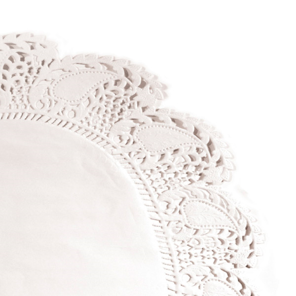 [301.80] RODALES CALADOS ANTIGRASAS 40 G/M2 Ø 30,5 CM BLANCO PERG. ANTIGRASAS (250 UNID.)