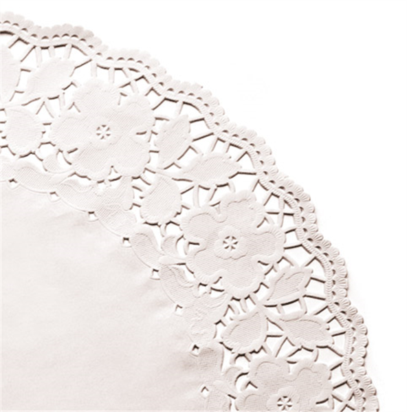 RODALES CALADOS 53 G/M2 Ø 42 CM BLANCO PAPEL (250 UNID.)