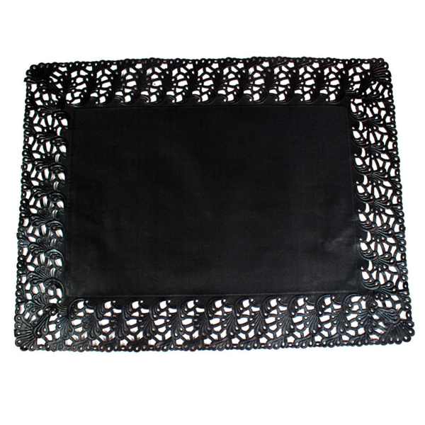 [169.89] BLONDAS RECTANGULARES CALADAS 40 G/M2 32x26 CM NEGRO PAPEL (250 UNID.)