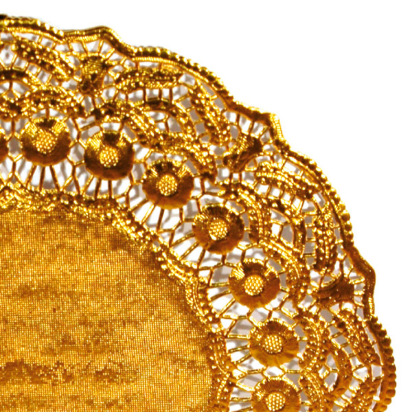 [305.23] RODALES METALIZADOS 40 G/M2 + 20 G/M2 Ø 37 CM DORADO LITOS MET. (100 UNID.)