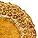 Rodales Metalizados 40 G/M2 + 20 G/M2 Ø 37 Cm Dorado Litos Met. (100 Unid.)