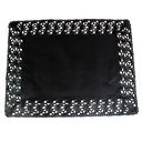 BLONDAS RECTANGULARES CALADAS 40 G/M2 50x40 CM NEGRO PAPEL (250 UNID.)