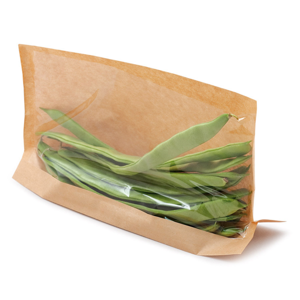 SOBRES CON BASE Y VENTANA 'KANGOO PACK' 40 G/M2 + 15 PP 21+3x16/12 CM NATURAL KRAFT (100 UNID.)