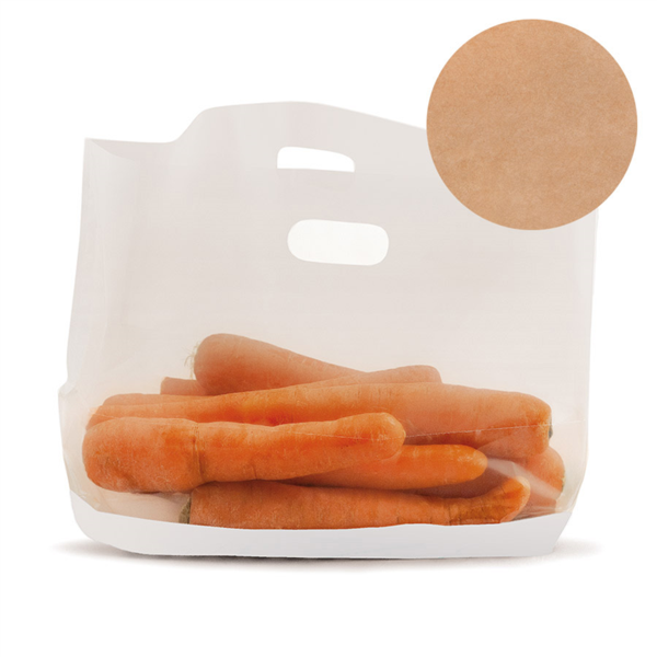 [173.33] Sobres Con Base Y Asas 'Turtle Pack' 50 G/M2 + 15 Pp 30+4X18 Cm Natural Kraft (50 Unid.)