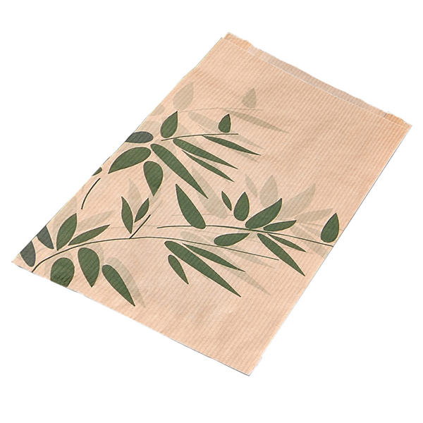 [355.02] Bolsas Croissants 'Feel Green' 32 G/M2 12+5X14 Cm Natural Kraft (500 Unid.)