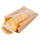BOLSAS CON VENTANA 'PACK DELICATESSEN' 50 G/M2 + 15 PP 11+5x21 CM NATURAL KRAFT (100 UNID.)