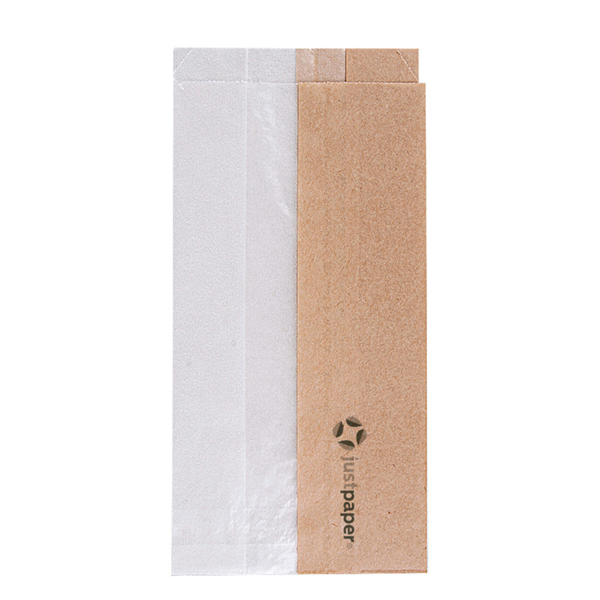 [231.14] Bolsas Para Sándwiches Con Ventana Eco 'Corner Window' 38 G/M2 9+5,5X18 Cm Natural Kraft (250 Unid.)