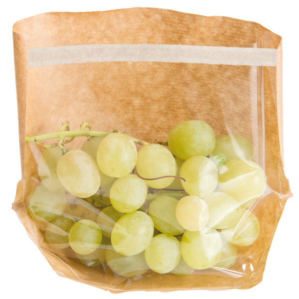 Sobres Con Base Y Ventana Autocierre 'Turtle Pack' 50 G/M2 + 15 Pp 20+4/4X15 Cm Natural Kraft (100 Unid.)