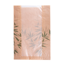 BOLSAS PAN CON VENTANA ECO 'FEEL GREEN' 32 G/M2 26+10x38 CM NATURAL KRAFT (125 UNID.)