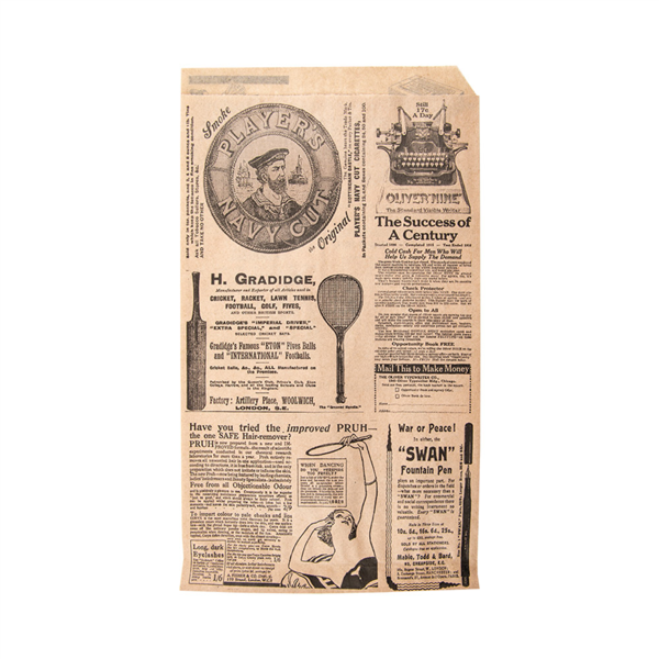 PAPEL ANTIGRASAS ABIERTO 2 LADOS CRÊPES & TACOS 'TIMES' 32 G/M2 13x22 CM NATURAL PERG. ANTIGRASAS (500 UNID.)