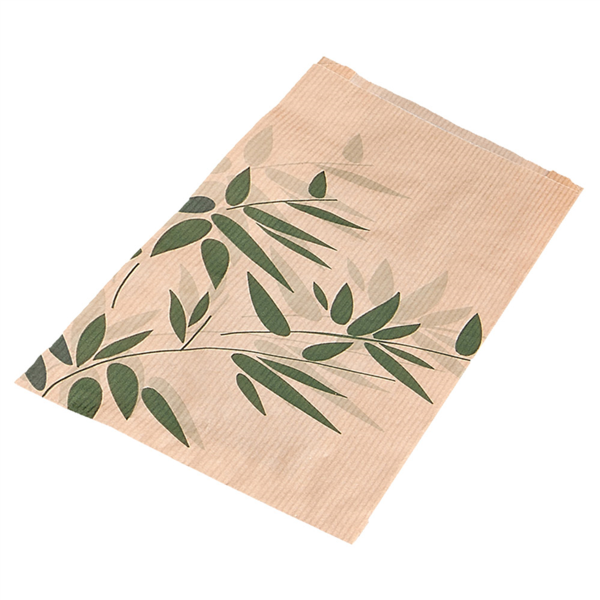 [355.16] Bolsas Panadería 'Feel Green' 32 G/M2 26+8X35 Cm Natural Kraft (250 Unid.)