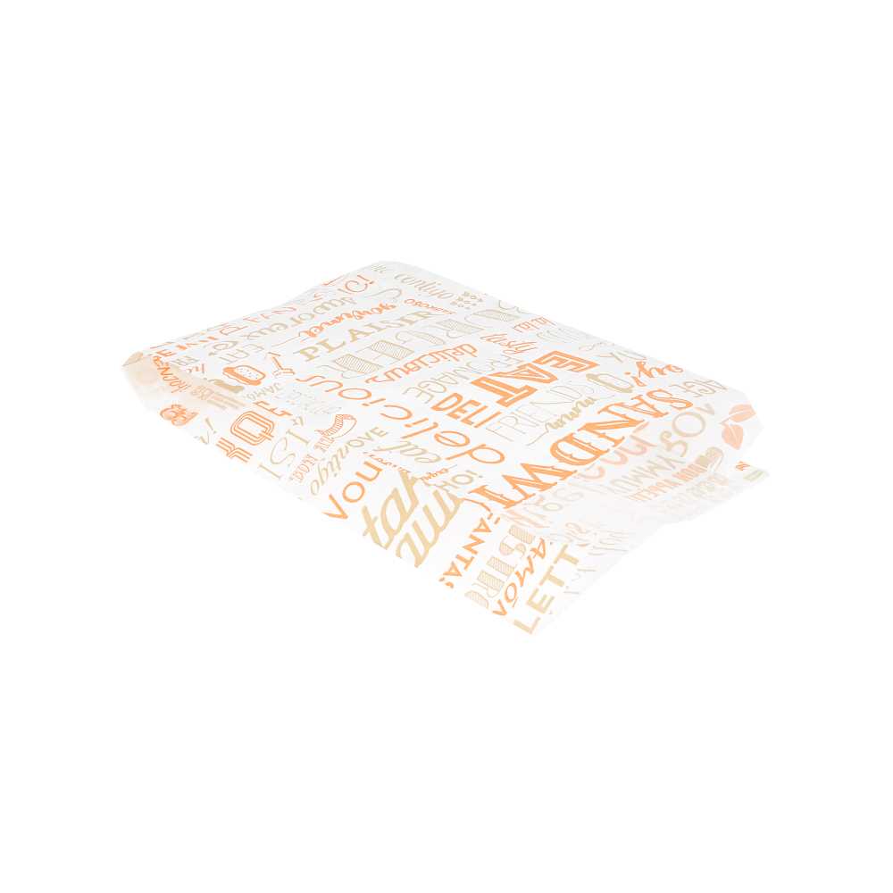 [229.31] Bolsas Hamburguesas 'Parole' 35 G/M2 14+7X22 Cm Naranja Perg. Antigrasas (500 Unid.)