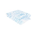 BOLSAS HAMBURGUESAS 'PAROLE' 35 G/M2 14+7x22 CM AZUL PEG. ANTIGRASAS (500 UNID.)
