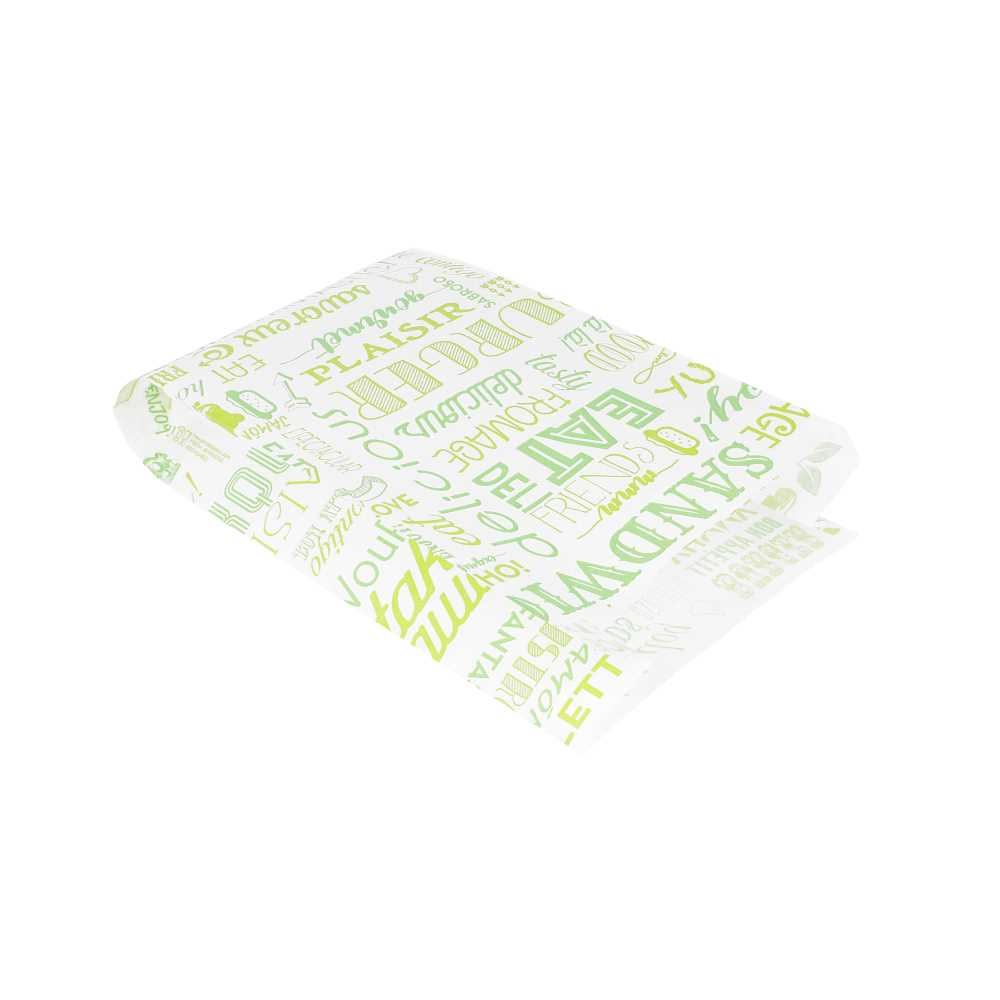 [229.27] Bolsas Hamburguesas 'Parole' 35 G/M2 14+7X22 Cm Verde Perg. Antigrasas (500 Unid.)