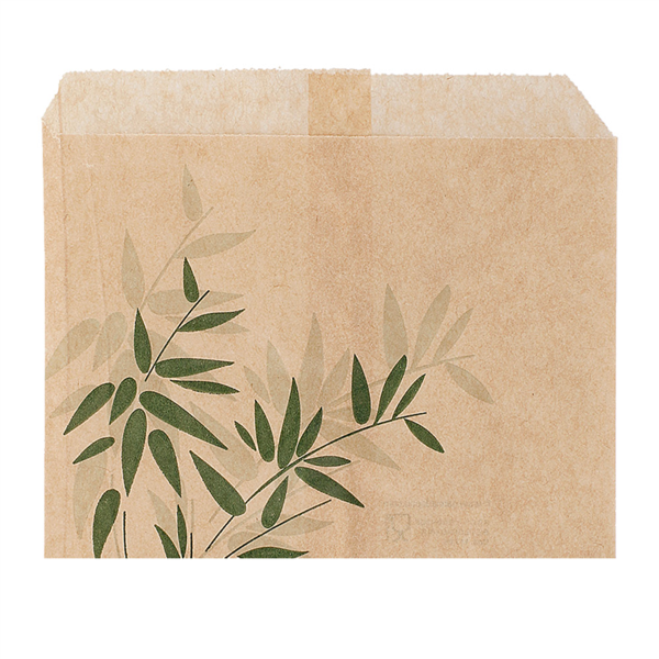 [263.97] BOLSAS PARA FRITOS 'FEEL GREEN' 32 G/M2 12x9 CM NATURAL PERG. ANTIGRASAS (1000 UNID.)