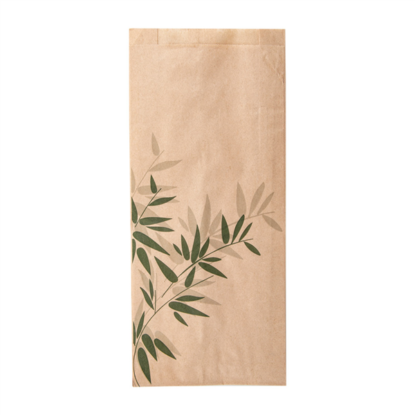 [147.04] Bolsas Sándwiches 'Feel Green' 34 G/M2 12+4X26 Cm Natural Perg. Antigrasas (500 Unid.)