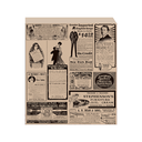 Papel Antigrasas Abierto 2 Lados Fast Food 'Times' 34 G/M2 23X25,5 Cm Natural Perg. Antigrasas (500 Unid.)