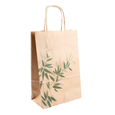 BOLSAS SOS CON ASAS 'FEEL GREEN' 80 G/M2 20+10x29 CM NATURAL KRAFT (250 UNID.)