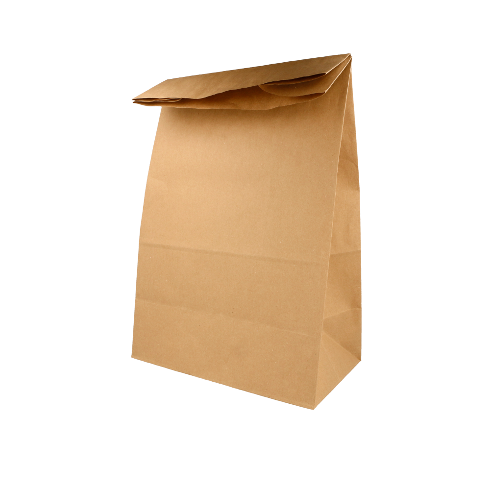BOLSAS SOS SIN ASAS 80 G/M2 25+15x43,5 CM NATURAL KRAFT (250 UNID.)