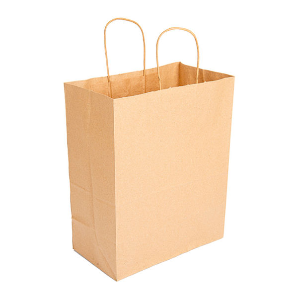 [109.20] Bolsas Sos Con Asas 80 G/M2 26+14X32 Cm Natural Kraft (250 Unid.)