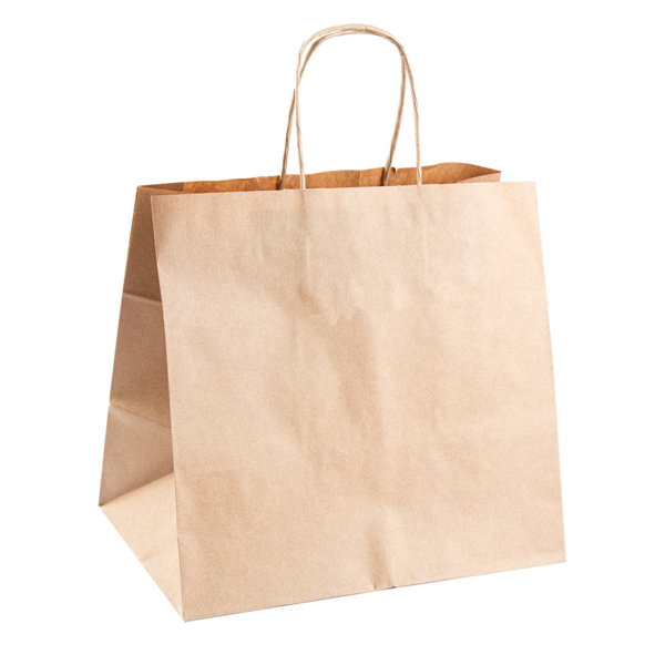 [167.11] Bolsas Sos Catering Con Asas 80 G/M2 26+17X24 Cm Natural Kraft (250 Unid.)